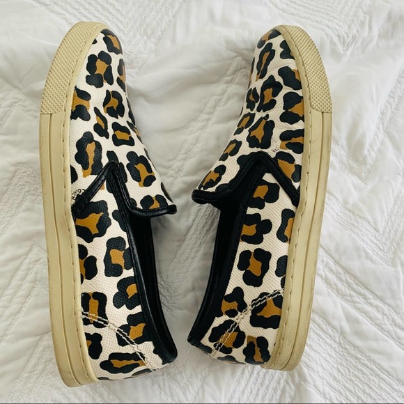Coach Parkside Slip On Sneakers Leopard Cheetah 7 - Picture 7 of 10